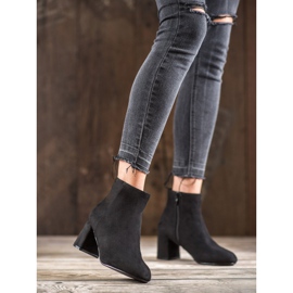 SHELOVET Bottes en daim classiques le noir 3