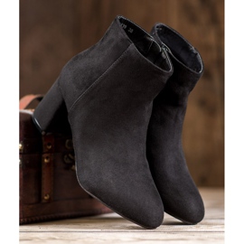SHELOVET Bottes en daim classiques noir 1