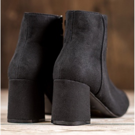 SHELOVET Bottes en daim classiques le noir 4