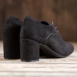 SHELOVET Escarpins à lacets noir 1