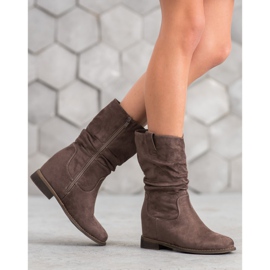Super Mode Bottes de cowboy classiques kaki vert 2