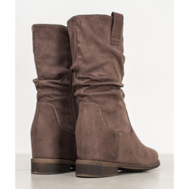 Super Mode Bottes de cowboy classiques kaki vert 4