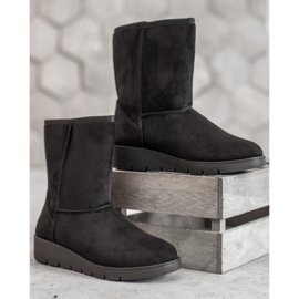 Kylie Haut Mukluki le noir 1