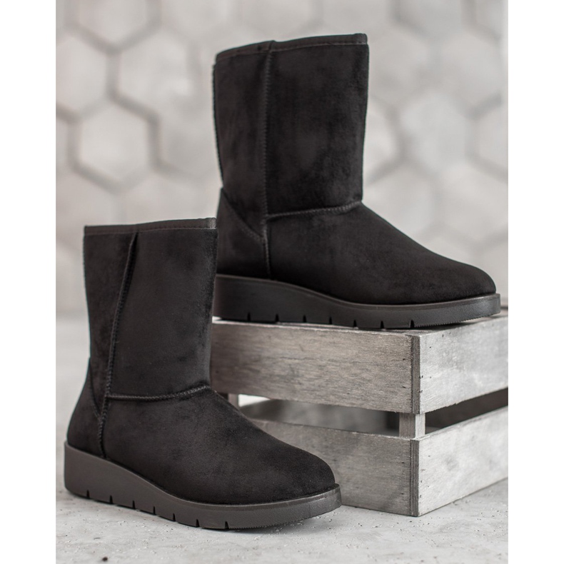 Kylie Haut Mukluki noir 1