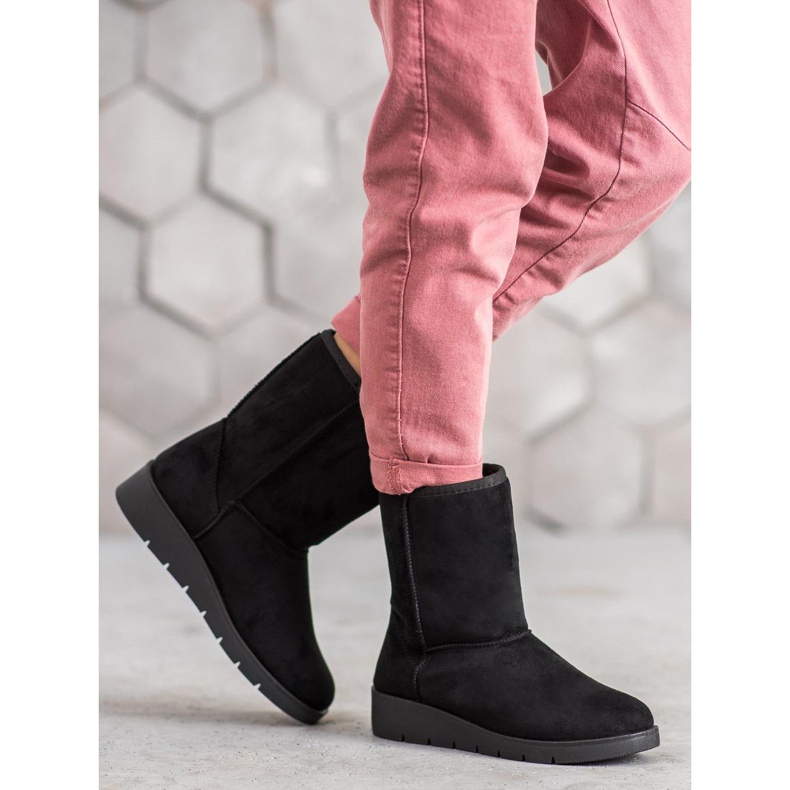 Kylie Haut Mukluki noir 2