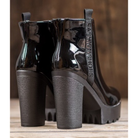 Seastar Bottes de mode laquées le noir 1