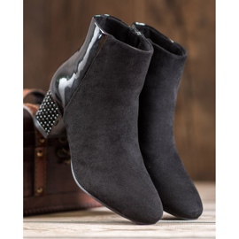 SHELOVET Bottes à la mode sur le poste le noir 3