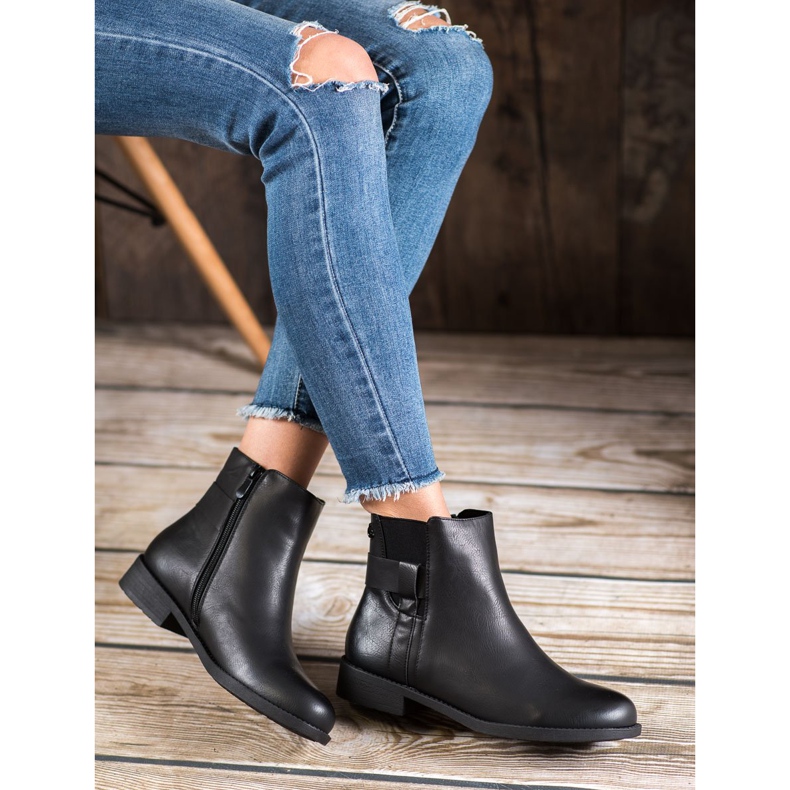 Gogo Bottines en cuir écologique noir 2