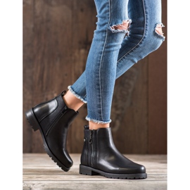 Gogo Bottines noires sur une fermeture éclair le noir 1