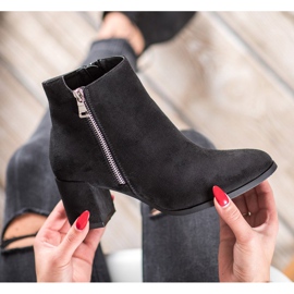 SHELOVET Bottes en daim classiques le noir 5