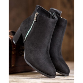 SHELOVET Bottes en daim classiques le noir 6