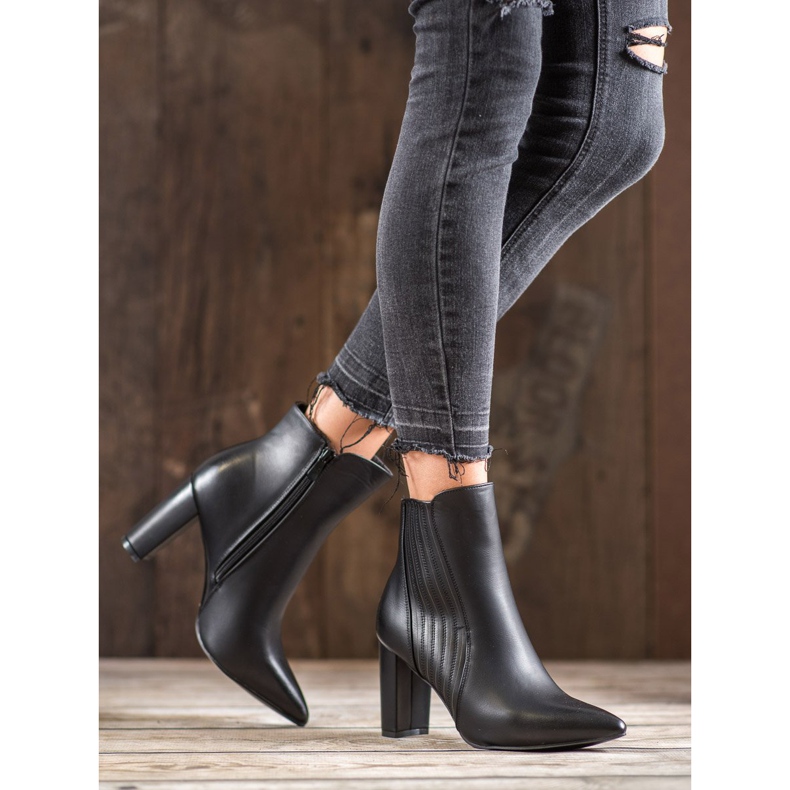 SHELOVET Bottes noires sexy 1