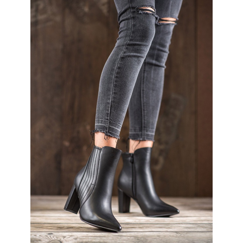 SHELOVET Bottes noires sexy 2