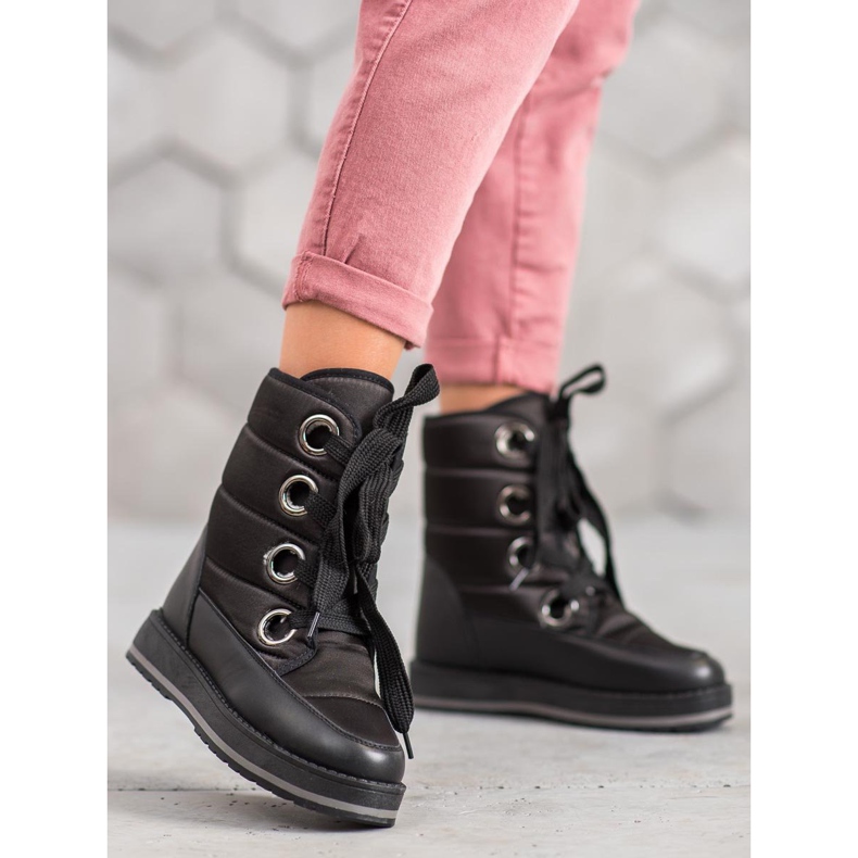 Muto Bottes de neige sur la plate-forme le noir 1