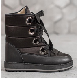 Muto Bottes de neige sur la plate-forme le noir 2