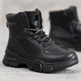 SHELOVET Bottes sur la plate-forme de mode le noir 1