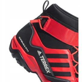 Chaussures de trekking adidas Terrex Hydro Lace M CQ1755 le noir rouge 1