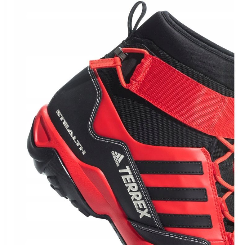 Chaussures de trekking adidas Terrex Hydro Lace M CQ1755 le noir rouge 1