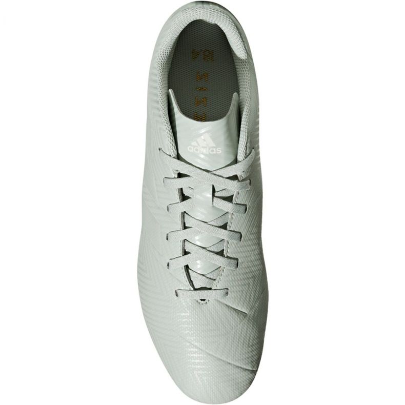 Chaussures de foot Adidas Nemeziz 18.4 M FxG DB2116 gris blanc 1