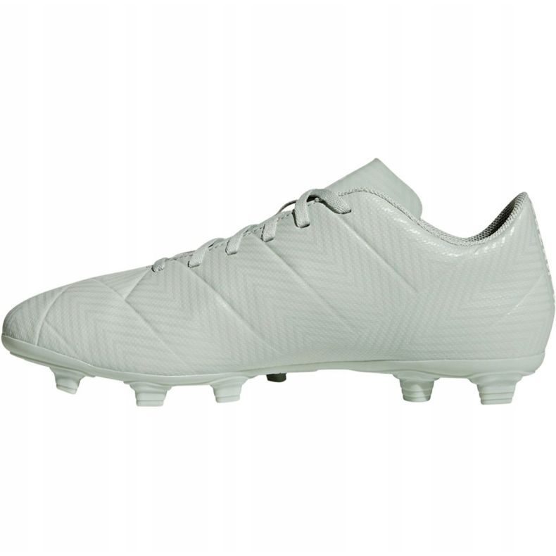 Chaussures de foot Adidas Nemeziz 18.4 M FxG DB2116 gris blanc 2