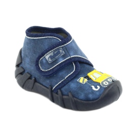 Chaussures enfant Befado 525P012 bleu marine jaune 1