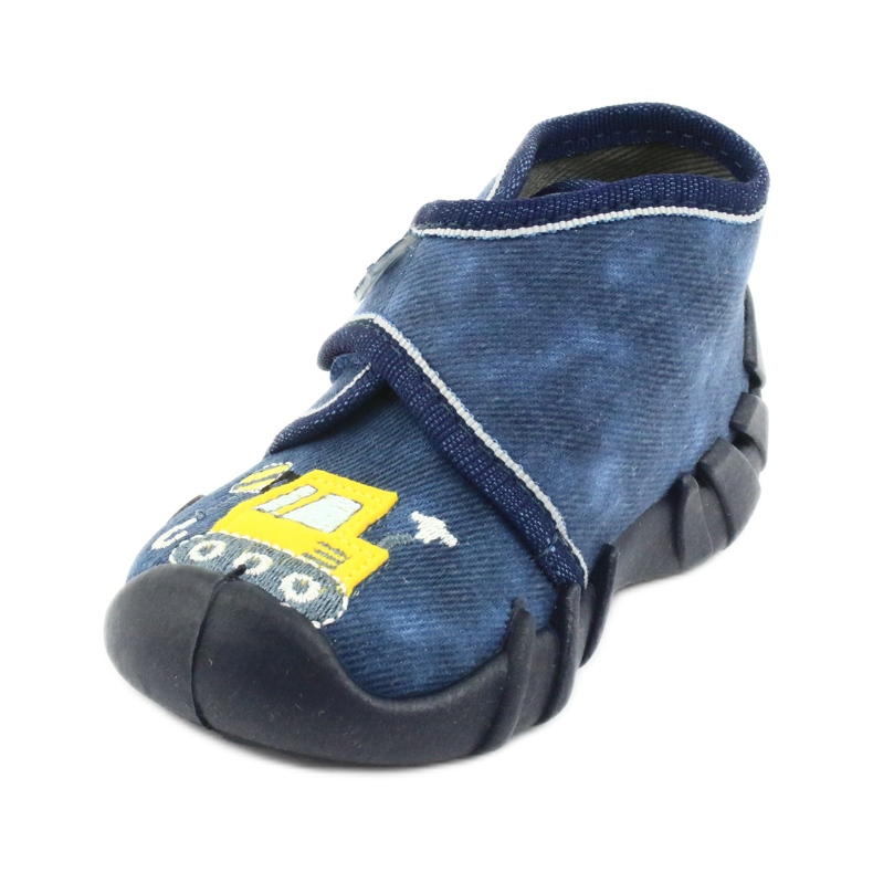 Chaussures enfant Befado 525P012 bleu marine jaune 2