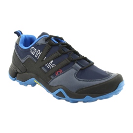 Baskets noires Atletico 8003 bleu marine 1
