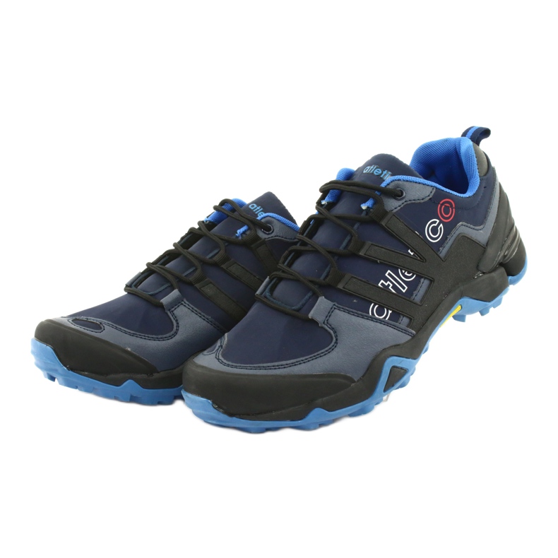 Baskets noires Atletico 8003 bleu marine 3