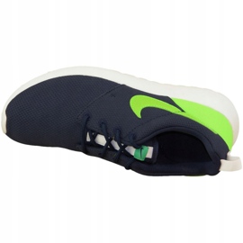 Nike Roshe One Gs W 599728-413 chaussures bleu marin vert 2