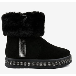 Bottes Eskimo en daim isolées noires K-356 le noir 2