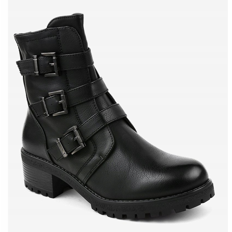 Bottes hautes isolantes noires décorées 2012 1