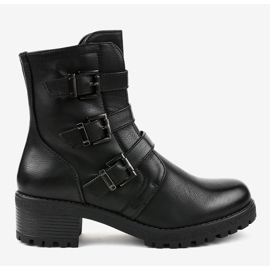 Bottes hautes isolantes noires décorées 2012 2