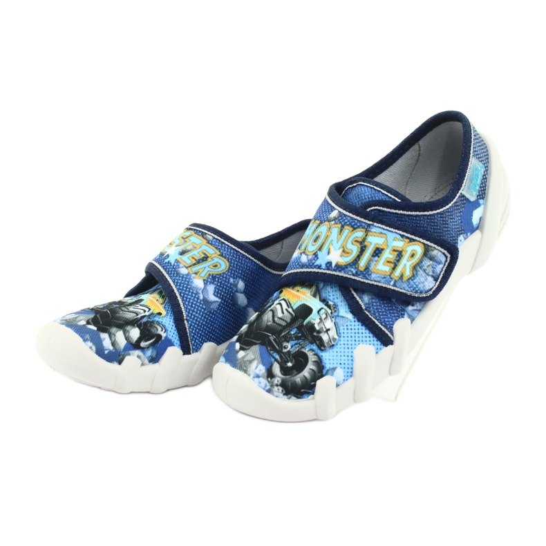Chaussures enfant Befado 273X271 bleu marin bleu jaune 3