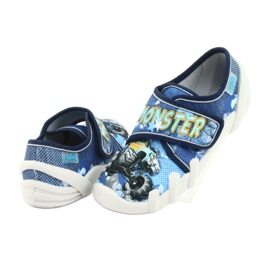 Chaussures enfant Befado 273X271 bleu marine bleu jaune 4