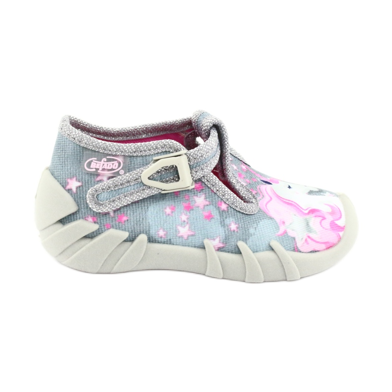 Chaussures enfant Befado 110P363 rose gris 1