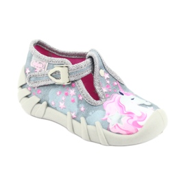 Chaussures enfant Befado 110P363 rose gris 2