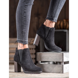 SHELOVET Bottines à enfiler sur un poteau noir 2