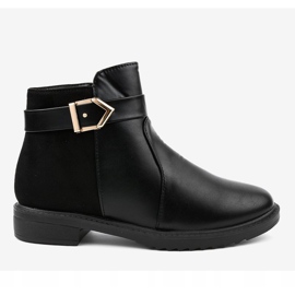 Bottines plates noires CH-22 isolées Jodhpur boots le noir 2