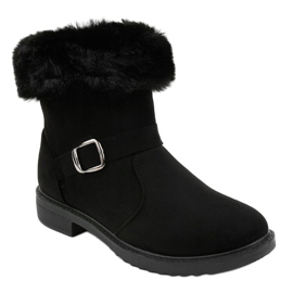 Bottes isolées plates noires H-28 le noir 1