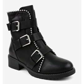 Bottes isolées plates noires Z149 le noir 1