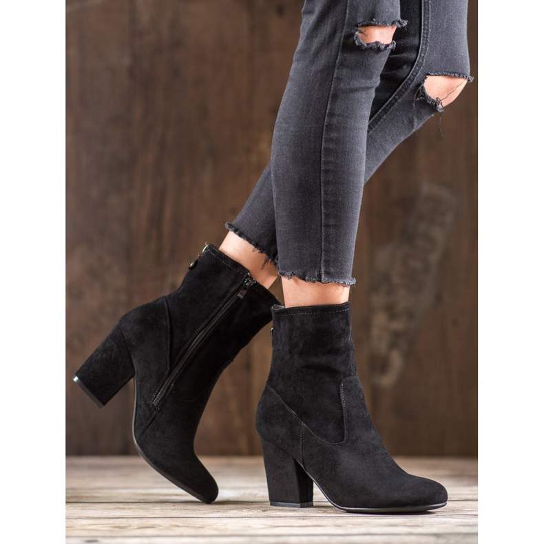 SHELOVET Bottes hautes noires le noir 2