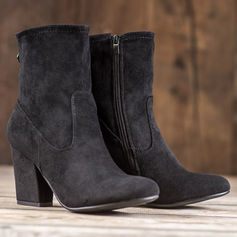 SHELOVET Bottes hautes noires le noir 1