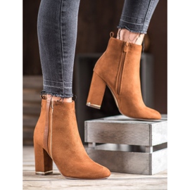 Erynn Bottines en daim avec ceinture décorative brun 4
