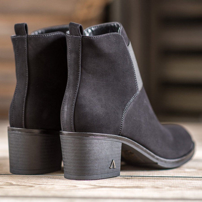 SHELOVET Bottes noires le noir 2