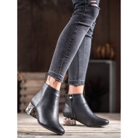 Weide Bottes élégantes à imprimé serpent le noir multicolore 3