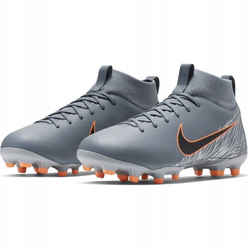 Nike Mercurial Superfly 6 Academy Mg Jr AH7337 408 chaussures de football multicolore gris 2