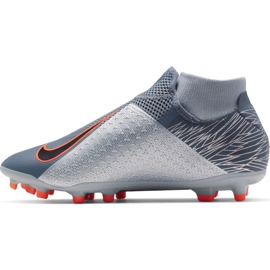 Chaussures de football Nike Phantom Vsn Academy Df FG / MG M AO3258 408 multicolore gris 1