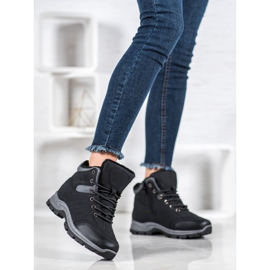 SHELOVET Trappeurs sportifs isolés noir 2