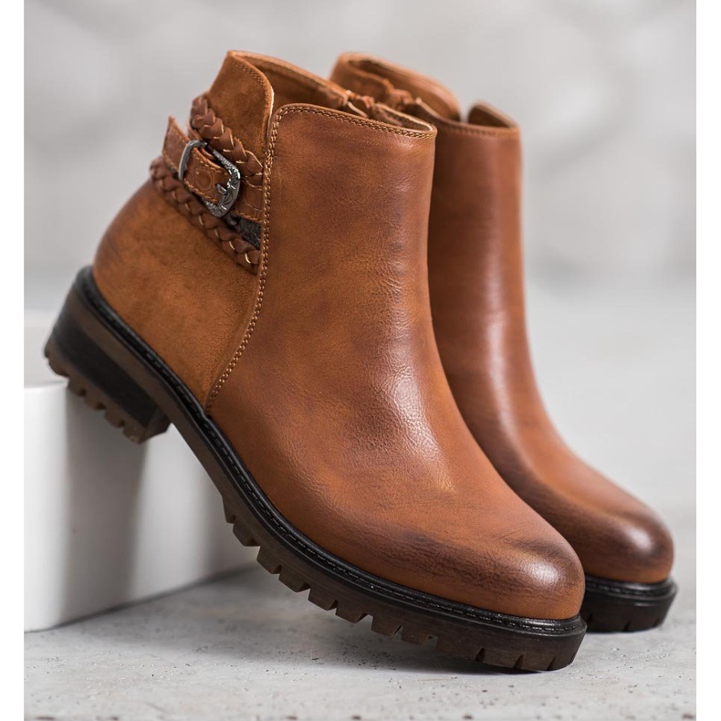 Erynn Bas Ouvriers Avec Ceinture Décorative brun 1