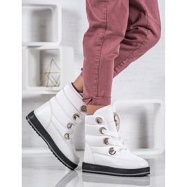 Muto Bottes de neige sur la plate-forme blanc 1